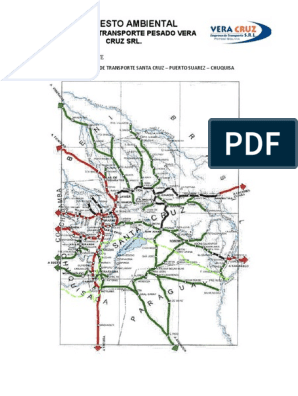 Imagen: Mapa de rutas de transporte en Bolivia