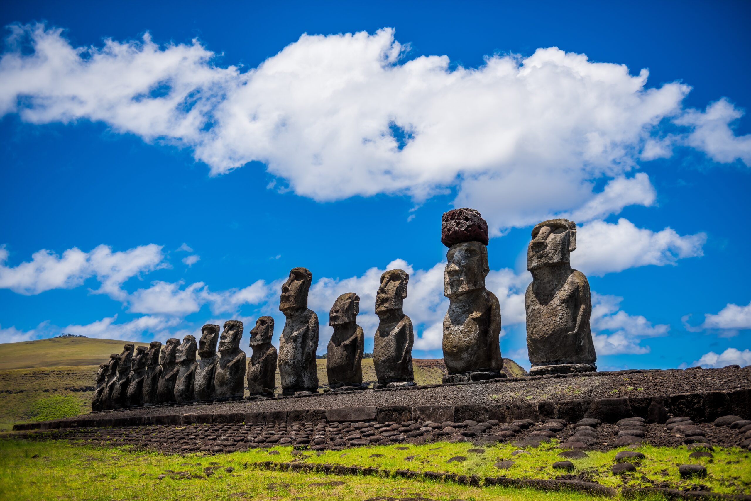 Moais en el Parque Nacional Rapa Nui