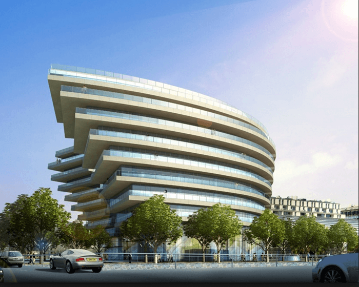 Edificio moderno en Buenos Aires, Argentina