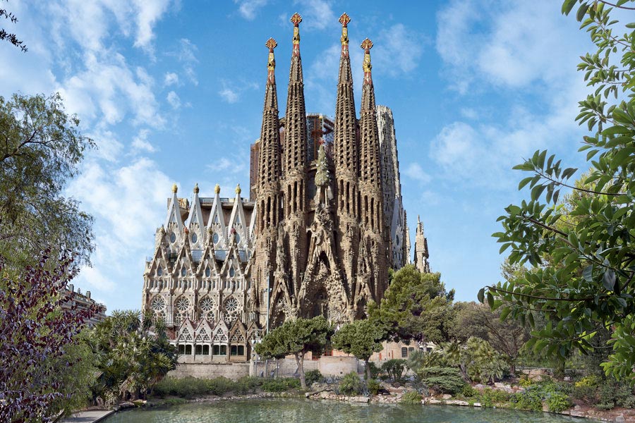 Arte gótico de la Sagrada Familia Barcelona