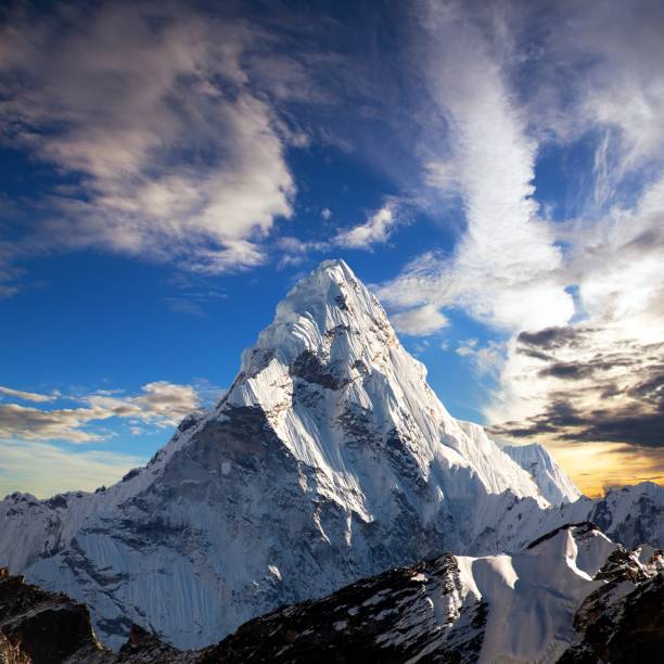 Vista panorámica de la cumbre del Everest